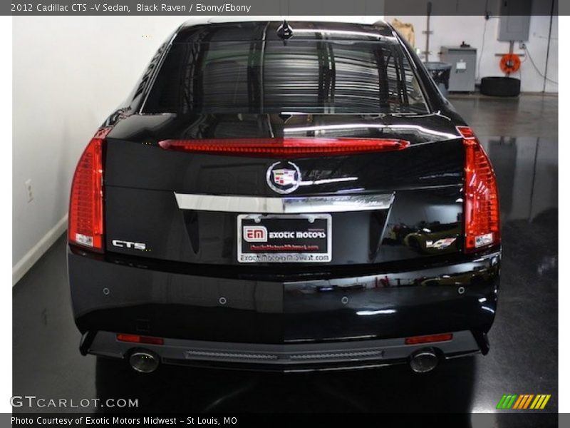 Black Raven / Ebony/Ebony 2012 Cadillac CTS -V Sedan