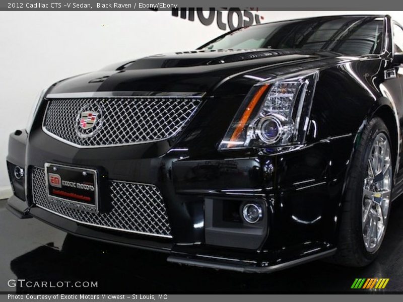 Black Raven / Ebony/Ebony 2012 Cadillac CTS -V Sedan