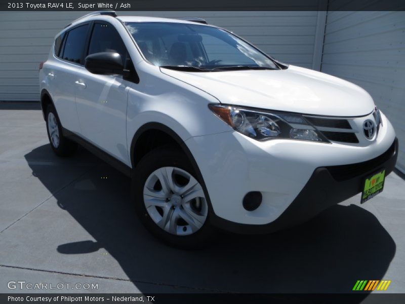 Super White / Ash 2013 Toyota RAV4 LE