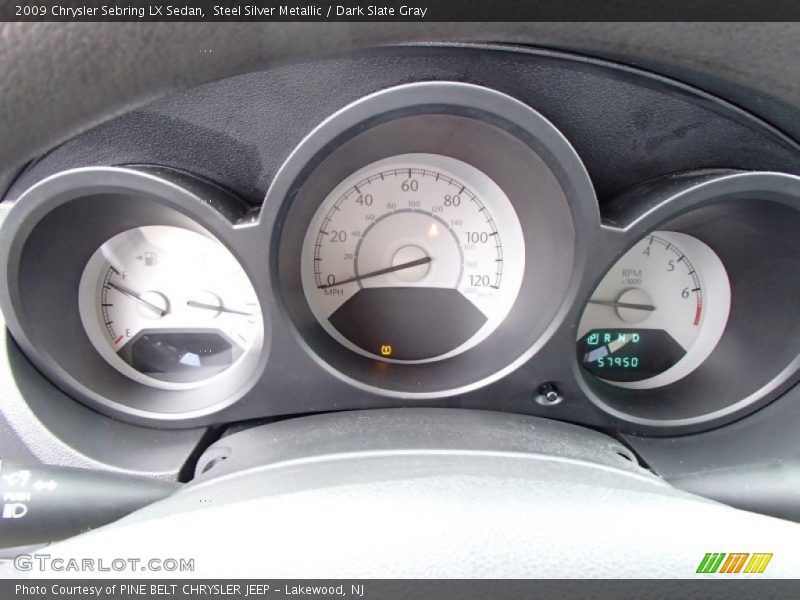 Steel Silver Metallic / Dark Slate Gray 2009 Chrysler Sebring LX Sedan