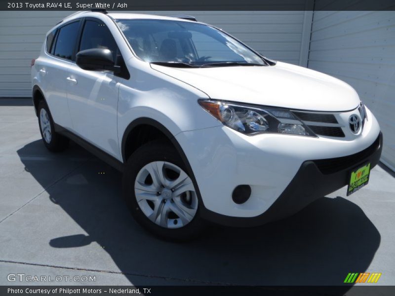 Super White / Ash 2013 Toyota RAV4 LE