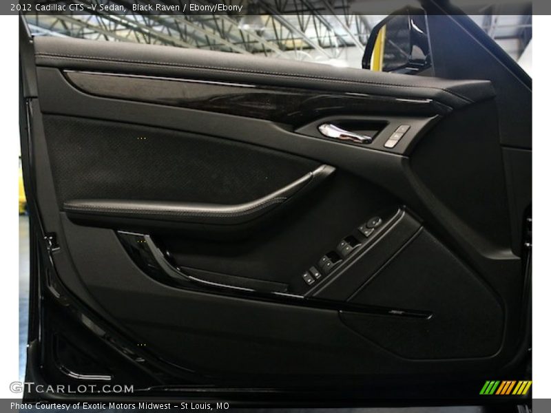 Black Raven / Ebony/Ebony 2012 Cadillac CTS -V Sedan
