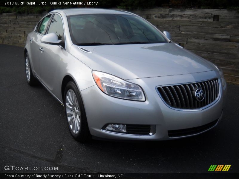 Quicksilver Metallic / Ebony 2013 Buick Regal Turbo