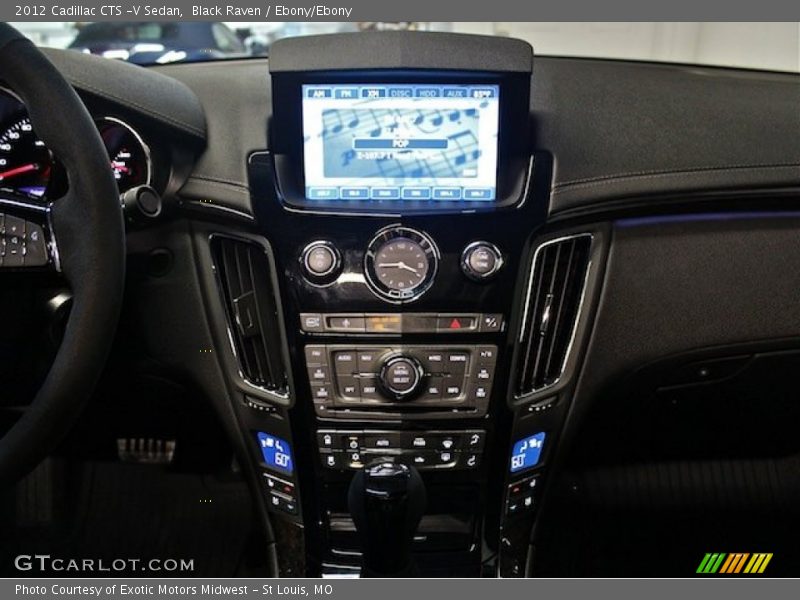 Black Raven / Ebony/Ebony 2012 Cadillac CTS -V Sedan