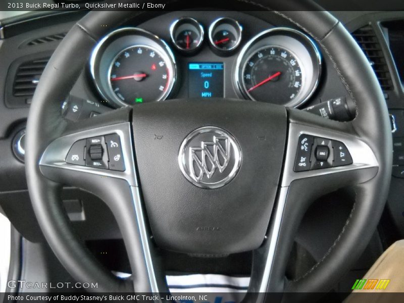 Quicksilver Metallic / Ebony 2013 Buick Regal Turbo