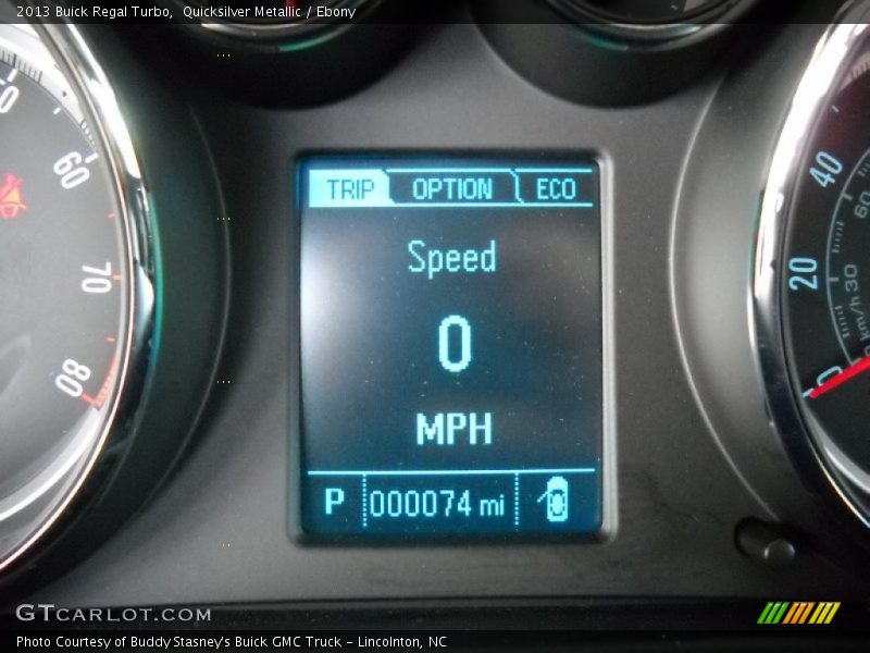 Quicksilver Metallic / Ebony 2013 Buick Regal Turbo