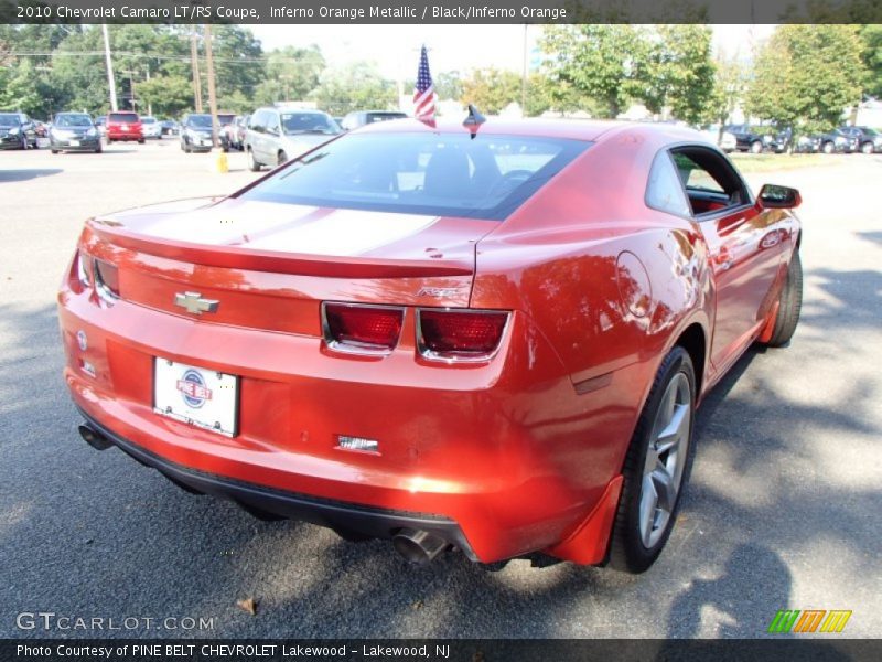 Inferno Orange Metallic / Black/Inferno Orange 2010 Chevrolet Camaro LT/RS Coupe