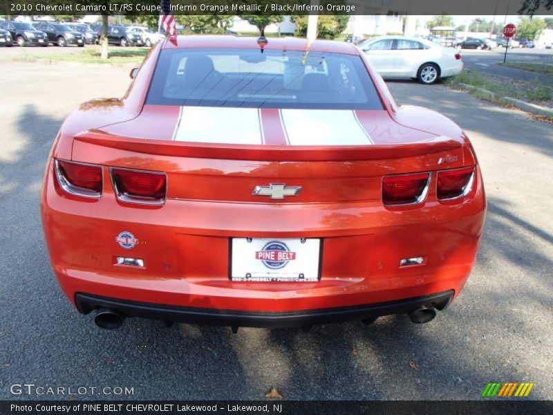 Inferno Orange Metallic / Black/Inferno Orange 2010 Chevrolet Camaro LT/RS Coupe