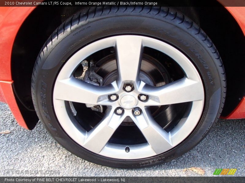 Inferno Orange Metallic / Black/Inferno Orange 2010 Chevrolet Camaro LT/RS Coupe