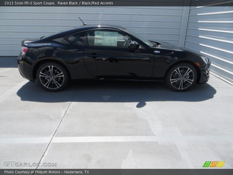Raven Black / Black/Red Accents 2013 Scion FR-S Sport Coupe