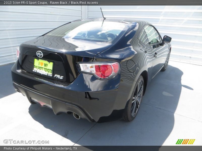 Raven Black / Black/Red Accents 2013 Scion FR-S Sport Coupe