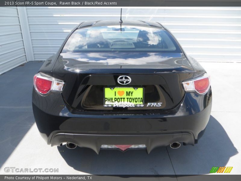 Raven Black / Black/Red Accents 2013 Scion FR-S Sport Coupe