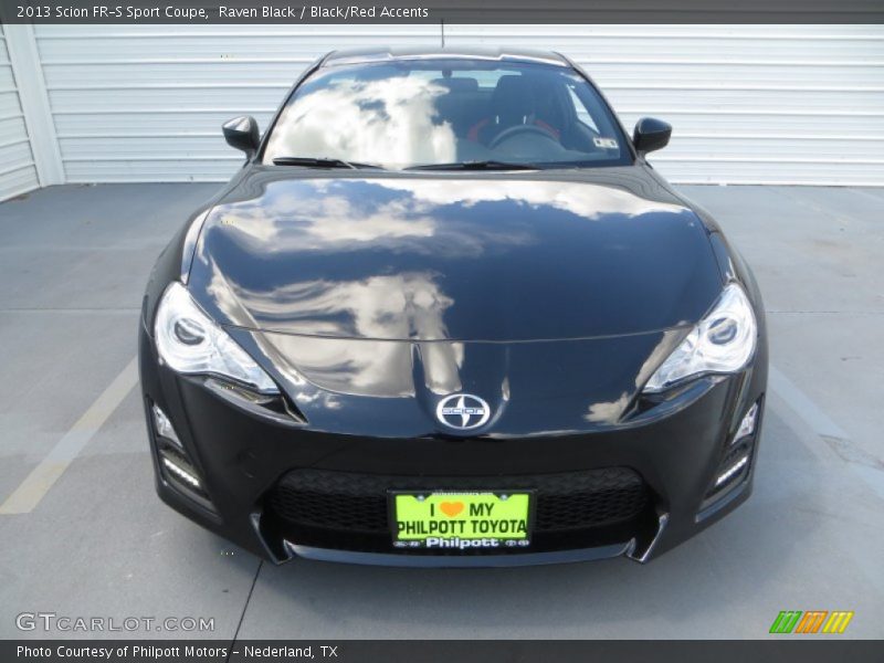Raven Black / Black/Red Accents 2013 Scion FR-S Sport Coupe