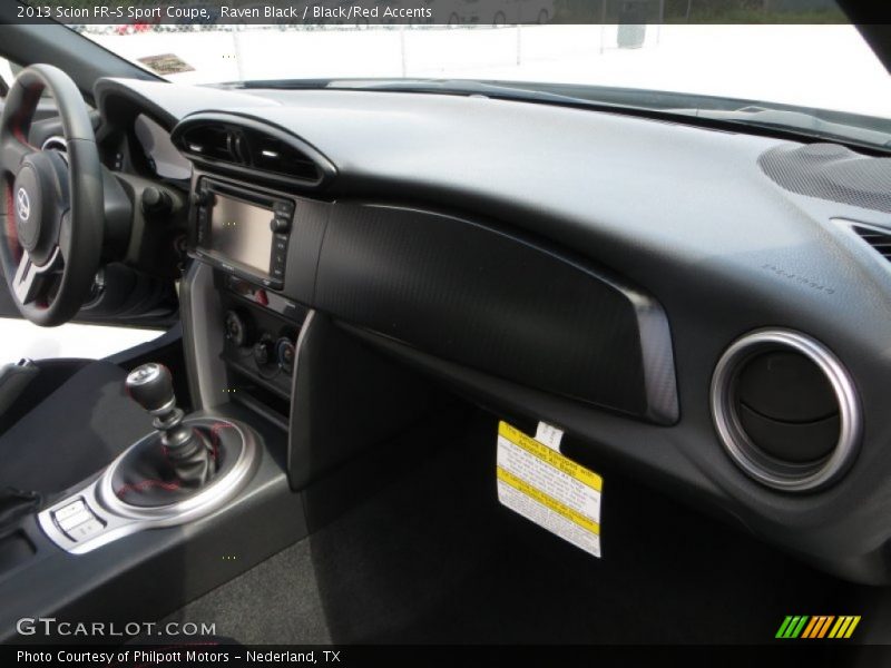 Raven Black / Black/Red Accents 2013 Scion FR-S Sport Coupe