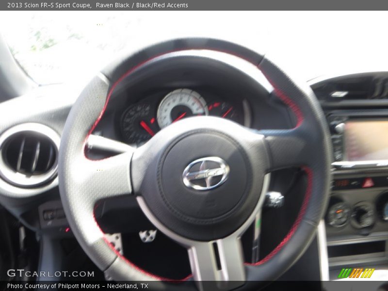 Raven Black / Black/Red Accents 2013 Scion FR-S Sport Coupe