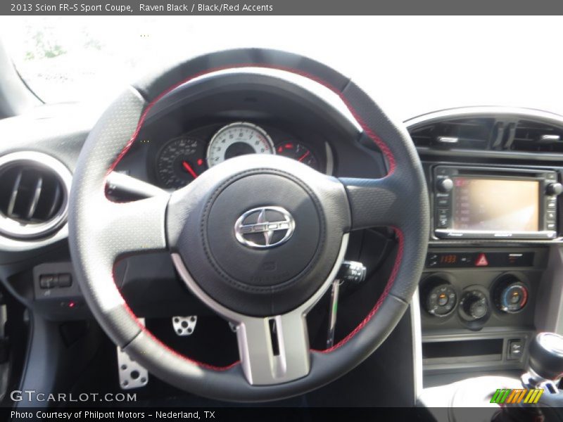 Raven Black / Black/Red Accents 2013 Scion FR-S Sport Coupe