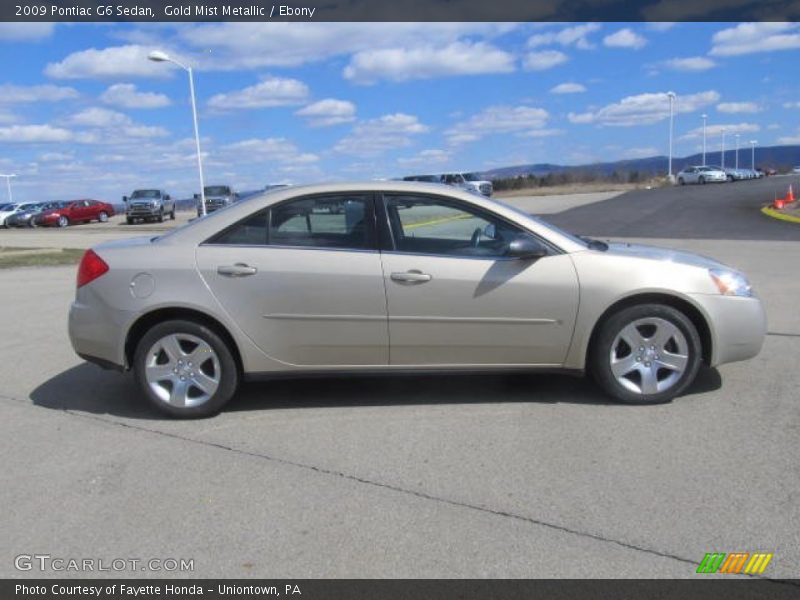 Gold Mist Metallic / Ebony 2009 Pontiac G6 Sedan