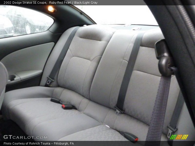Rear Seat of 2002 Stratus SE Coupe