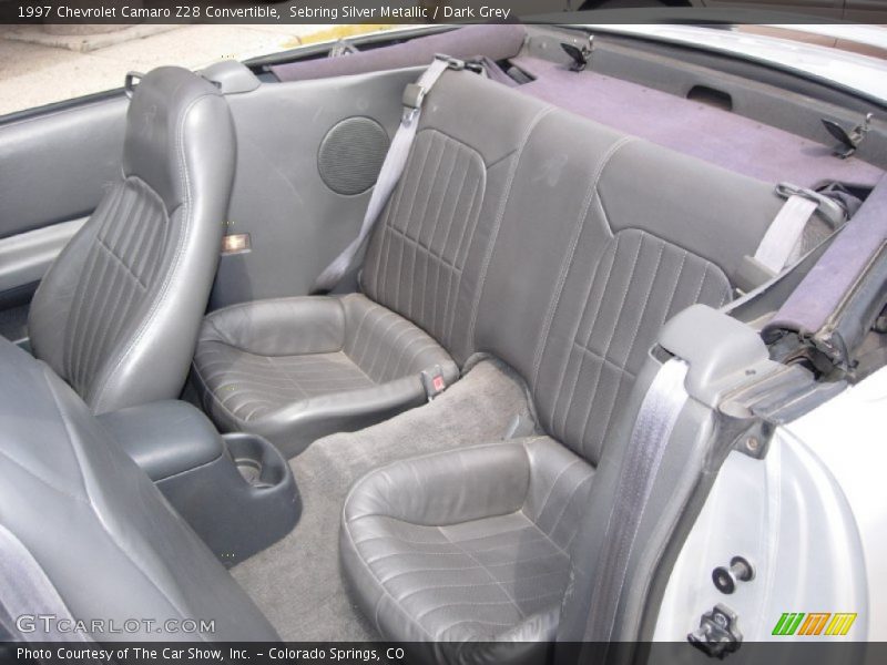 Rear Seat of 1997 Camaro Z28 Convertible
