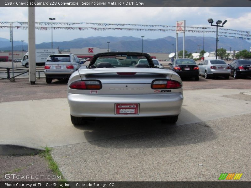 Sebring Silver Metallic / Dark Grey 1997 Chevrolet Camaro Z28 Convertible