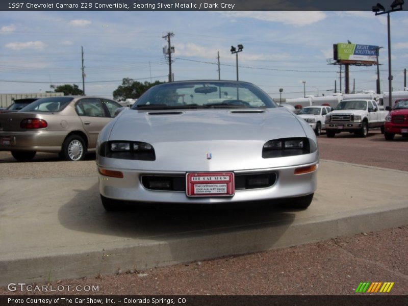 Sebring Silver Metallic / Dark Grey 1997 Chevrolet Camaro Z28 Convertible