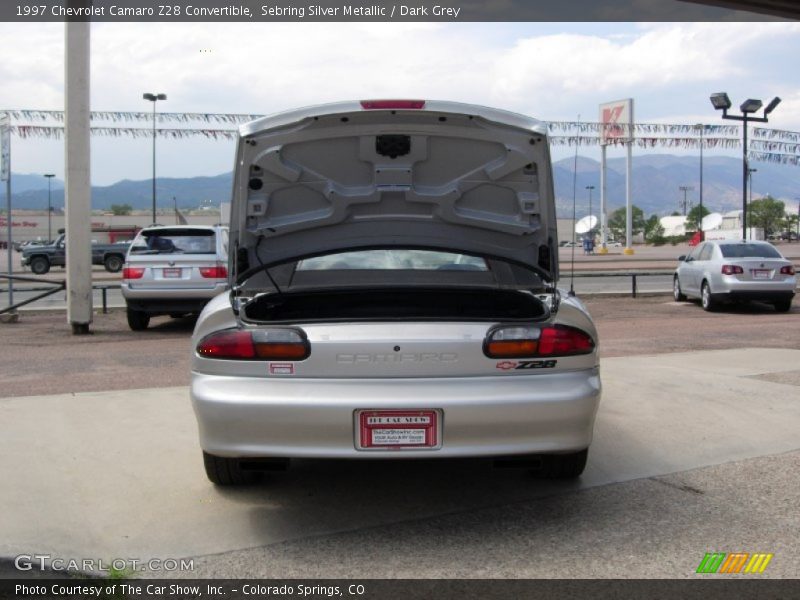 Sebring Silver Metallic / Dark Grey 1997 Chevrolet Camaro Z28 Convertible