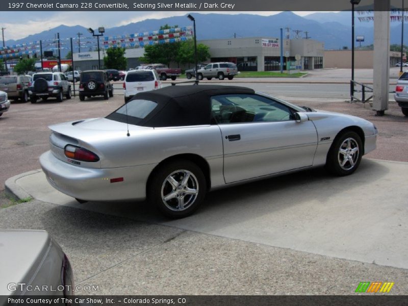Sebring Silver Metallic / Dark Grey 1997 Chevrolet Camaro Z28 Convertible