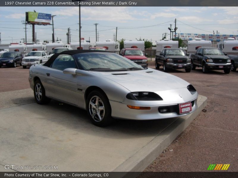 Sebring Silver Metallic / Dark Grey 1997 Chevrolet Camaro Z28 Convertible