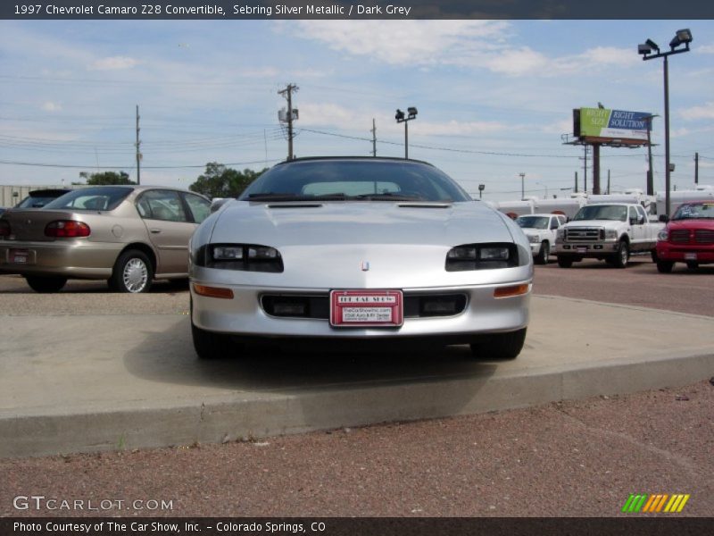 Sebring Silver Metallic / Dark Grey 1997 Chevrolet Camaro Z28 Convertible