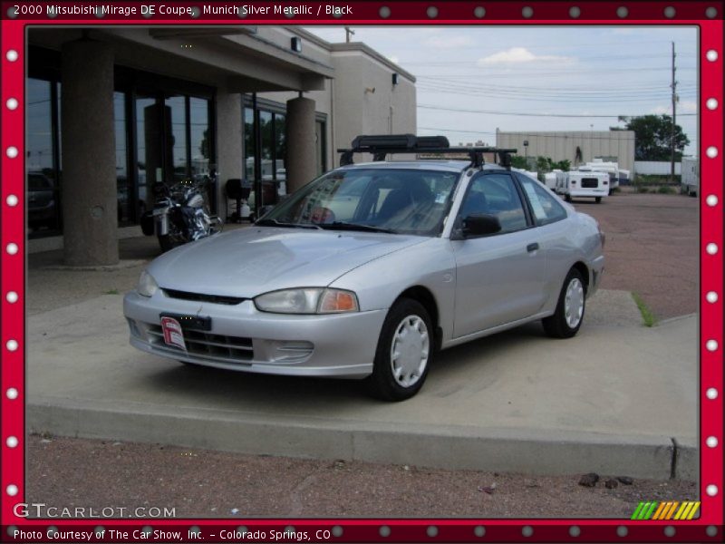 Munich Silver Metallic / Black 2000 Mitsubishi Mirage DE Coupe
