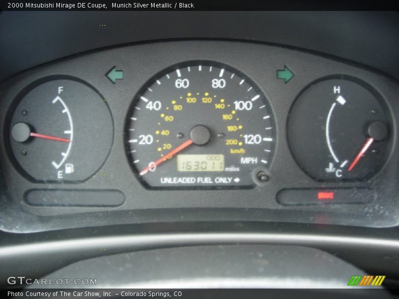 Munich Silver Metallic / Black 2000 Mitsubishi Mirage DE Coupe