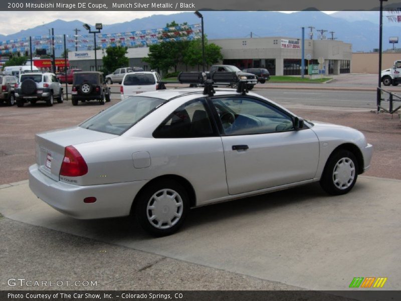 Munich Silver Metallic / Black 2000 Mitsubishi Mirage DE Coupe