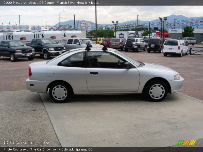 Munich Silver Metallic / Black 2000 Mitsubishi Mirage DE Coupe