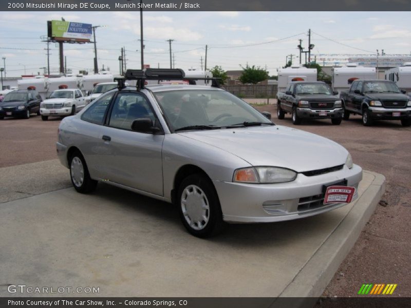 Munich Silver Metallic / Black 2000 Mitsubishi Mirage DE Coupe