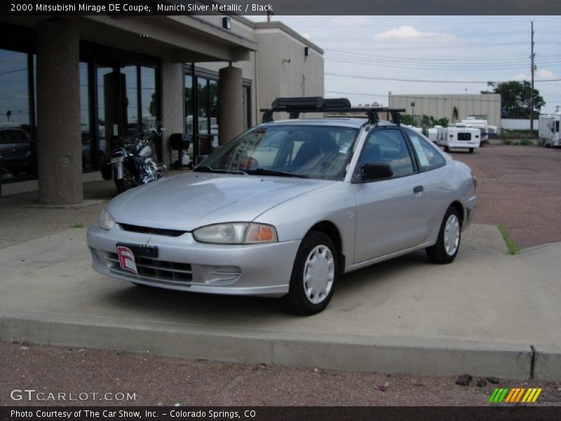 Munich Silver Metallic / Black 2000 Mitsubishi Mirage DE Coupe