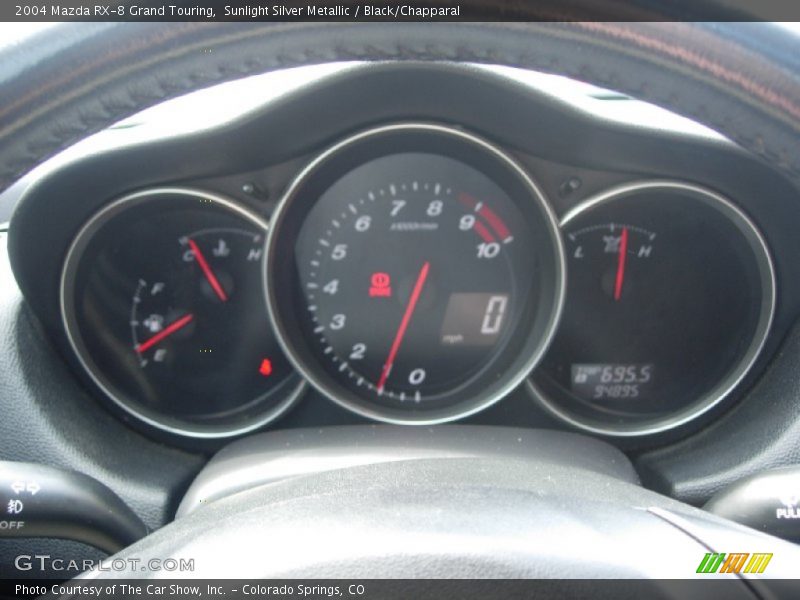 Sunlight Silver Metallic / Black/Chapparal 2004 Mazda RX-8 Grand Touring