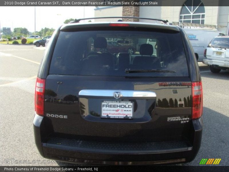 Dark Cordovan Pearlcoat / Medium Slate Gray/Light Shale 2010 Dodge Grand Caravan SXT