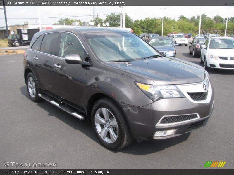 Polished Metal Metallic / Ebony 2012 Acura MDX SH-AWD Technology