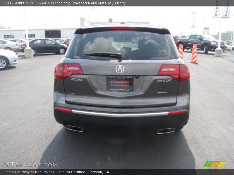 Polished Metal Metallic / Ebony 2012 Acura MDX SH-AWD Technology