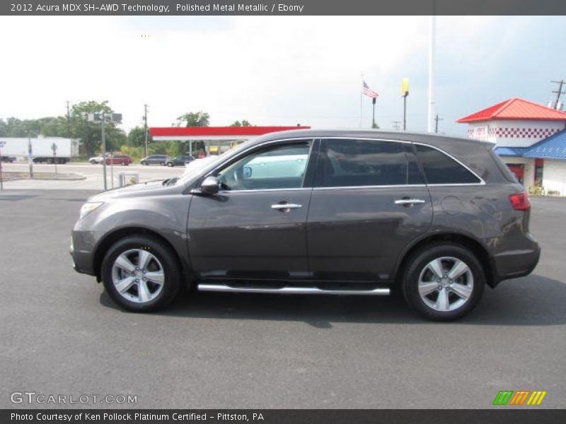 Polished Metal Metallic / Ebony 2012 Acura MDX SH-AWD Technology