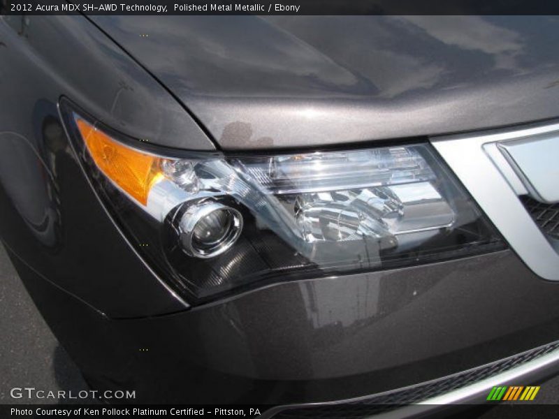 Polished Metal Metallic / Ebony 2012 Acura MDX SH-AWD Technology