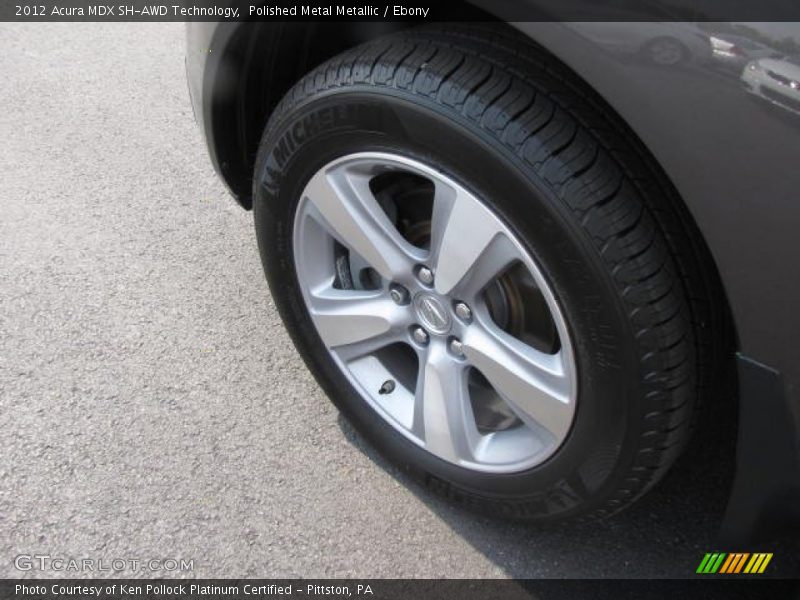 Polished Metal Metallic / Ebony 2012 Acura MDX SH-AWD Technology