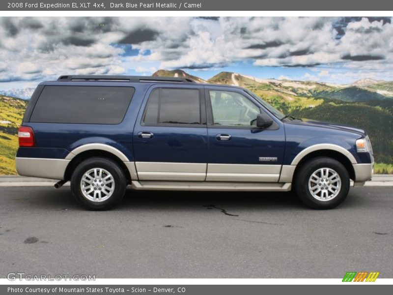 Dark Blue Pearl Metallic / Camel 2008 Ford Expedition EL XLT 4x4