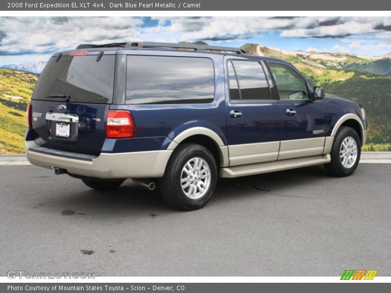 Dark Blue Pearl Metallic / Camel 2008 Ford Expedition EL XLT 4x4