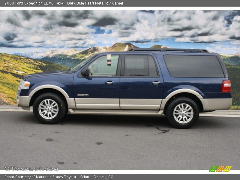 Dark Blue Pearl Metallic / Camel 2008 Ford Expedition EL XLT 4x4