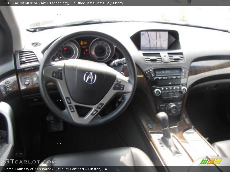 Polished Metal Metallic / Ebony 2012 Acura MDX SH-AWD Technology