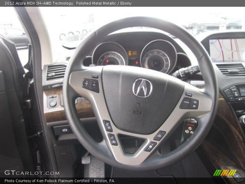 Polished Metal Metallic / Ebony 2012 Acura MDX SH-AWD Technology