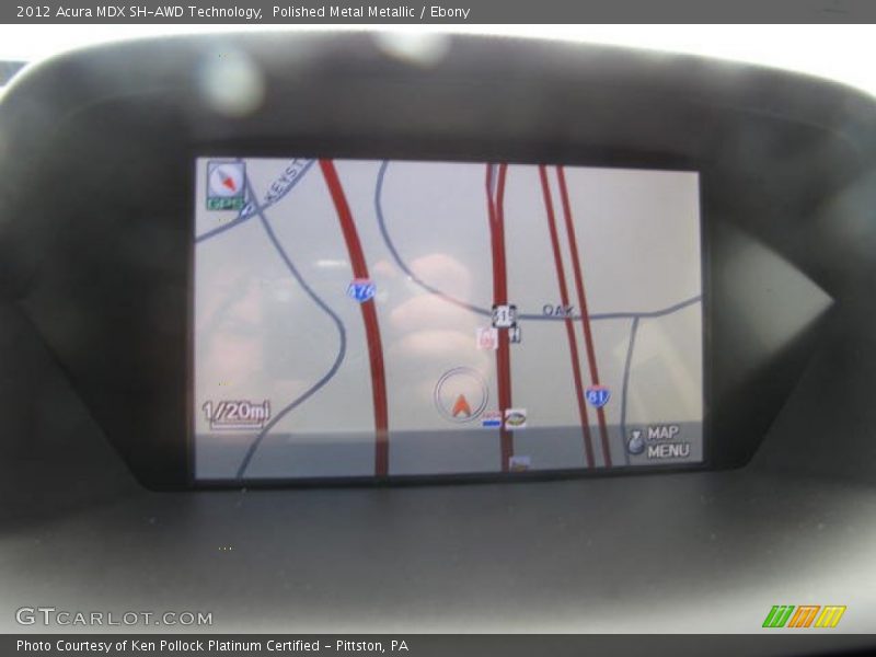 Polished Metal Metallic / Ebony 2012 Acura MDX SH-AWD Technology