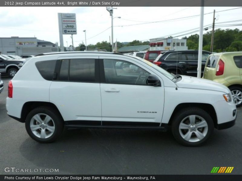 Bright White / Dark Slate Gray 2012 Jeep Compass Latitude 4x4