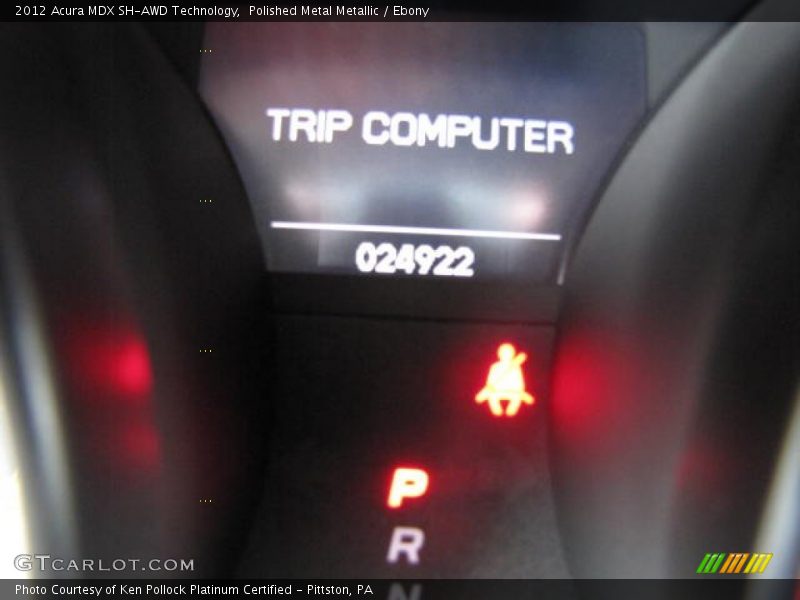 Polished Metal Metallic / Ebony 2012 Acura MDX SH-AWD Technology